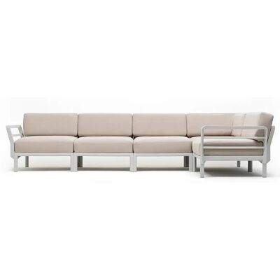 Nardi, Maximo 5 ecksofa Gesso - Perla Nardi, Maximo 5 ecksofa Gesso - Perla