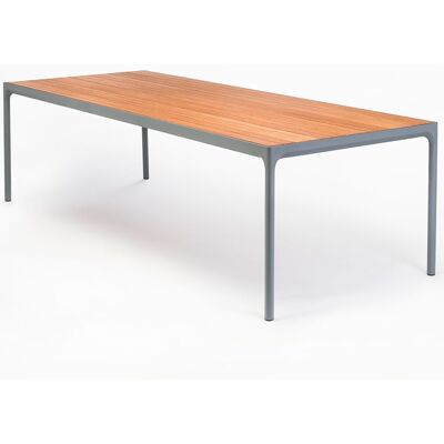 HOUE Vier-Tisch 270cm - Gartentisch, Bambus & Grau HOUE Vier-Tisch 270cm - Gartentisch, Bambus & Grau