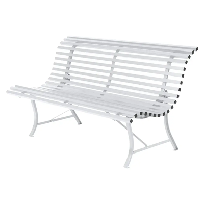 Fermob Louisiane Gartenbank - Stahl, Weiß, 150 cm - Gartenbank Fermob Louisiane Gartenbank - Stahl, Weiß, 150 cm - Gartenbank