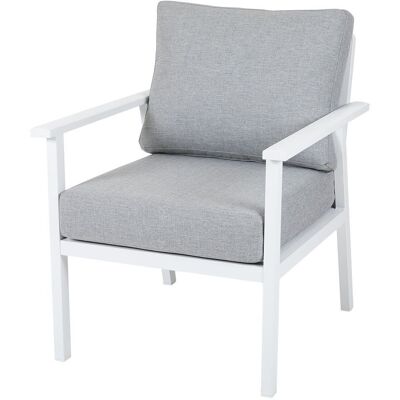 Brafab, Samvaro Sessel weiß / grau Brafab, Samvaro Sessel weiß / grau