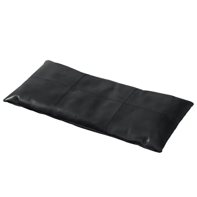 Cinas, Rib kissen 73 cm Schwarzes Leder Cinas, Rib kissen 73 cm Schwarzes Leder