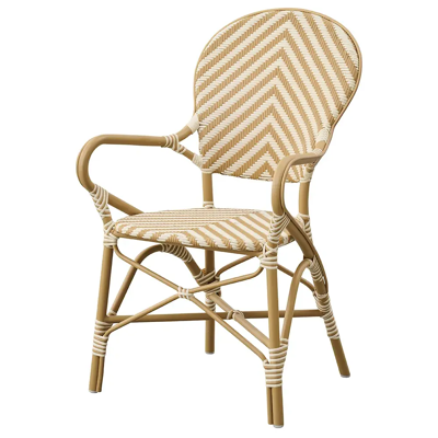 Sika Design, Isabell outdoor Stuhl mit Armlehne ivory/honey Sika Design, Isabell outdoor Stuhl mit Armlehne ivory/honey