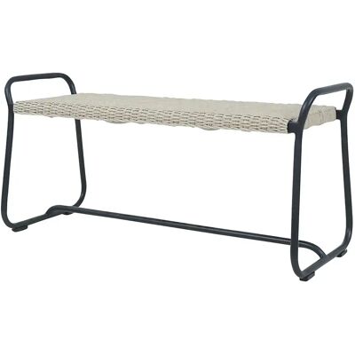Brafab, Midway Bank 110 cm schwarz/beige Brafab, Midway Bank 110 cm schwarz/beige