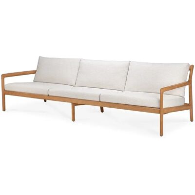 Ethnicraft, Jack 3-Sitzer-Sofa Teak/Weißgrau Ethnicraft, Jack 3-Sitzer-Sofa Teak/Weißgrau