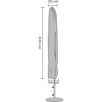 Brafab, Sonnenschirmbezug 240x30/45 cm wasserdicht Brafab, Sonnenschirmbezug 240x30/45 cm wasserdicht