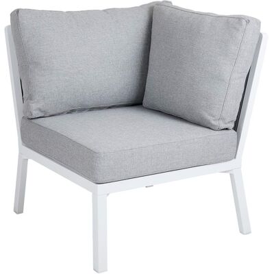 Brafab, Samvaro Eckstück weiß / grau Brafab, Samvaro Eckstück weiß / grau