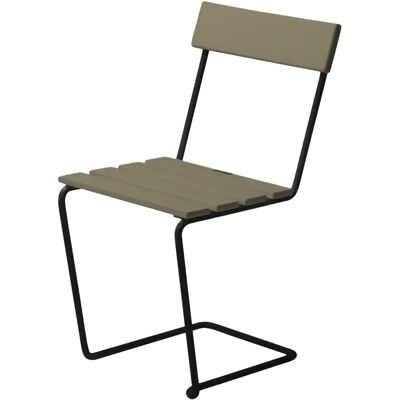 Grythyttan Stålmöbler, Stuhl 1 Eiche grün lackiert / Ständer schwarz Grythyttan Stålmöbler, Stuhl 1 Eiche grün lackiert / Ständer schwarz