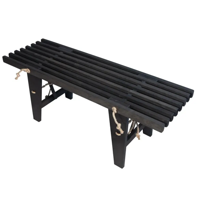 Hillerstorp Ecobench 120 cm - Schwarz - Bank Hillerstorp Ecobench 120 cm - Schwarz - Bank