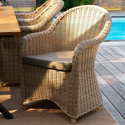 Brafab, Paulina Sessel beige Kunststoff-Rattan Brafab, Paulina Sessel beige Kunststoff-Rattan