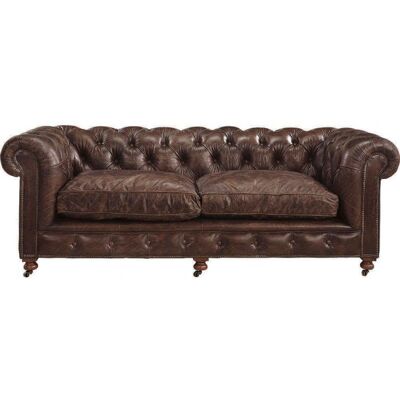 Artwood Kensington Couch - Vintage Cigar Leder Artwood Kensington Couch - Vintage Cigar Leder