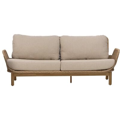 Brafab, Lily 2,5-sitzer-sofa Twist straw / Plush wheat / teak Brafab, Lily 2,5-sitzer-sofa Twist straw / Plush wheat / teak