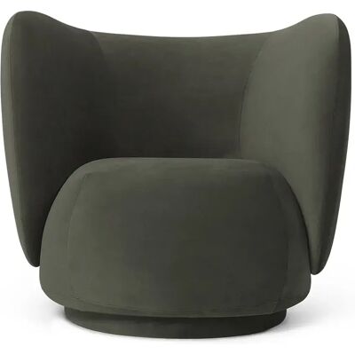 Ferm Living, Rico Lounge sessel Rich Velvet - Pine Ferm Living, Rico Lounge sessel Rich Velvet - Pine