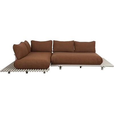 Cane-line, Sticks ecksofa Alu/umber brown Cane-line, Sticks ecksofa Alu/umber brown