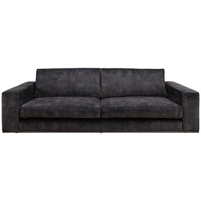 Artwood, Senna 3-Sitzer-Sofa Velvet Dunkelgrau Artwood, Senna 3-Sitzer-Sofa Velvet Dunkelgrau