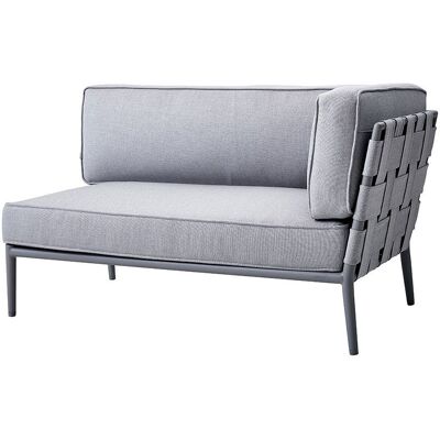 Cane-line Conic 2-Pers. Outdoor-Sofa - Hellgrau Cane-line Conic 2-Pers. Outdoor-Sofa - Hellgrau