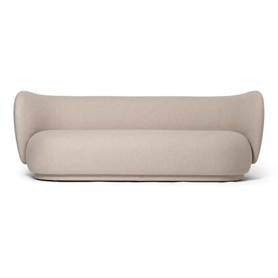 Ferm Living, Rico 3-sitzer sofa Main Line Flax - Sand Ferm Living, Rico 3-sitzer sofa Main Line Flax - Sand