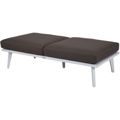 Brafab, Villac 2-Sitzer-Modul weiß/braun Brafab, Villac 2-Sitzer-Modul weiß/braun