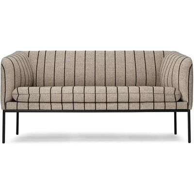 Ferm Living Turn 2-Sitzer Pasadena - Kontrastfarben Ferm Living Turn 2-Sitzer Pasadena - Kontrastfarben