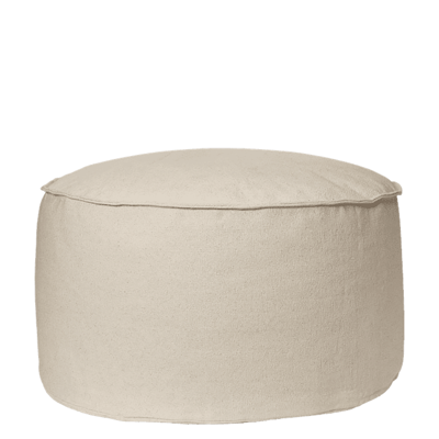 Ferm Living, Aun Baumwoll-Pouf - Ø80 - Cremeweiß Ferm Living, Aun Baumwoll-Pouf - Ø80 - Cremeweiß