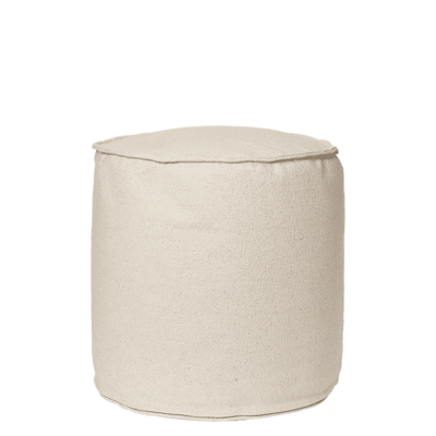 Ferm Living, Aun Baumwoll-Pouf - Ø40 - Cremeweiß Ferm Living, Aun Baumwoll-Pouf - Ø40 - Cremeweiß