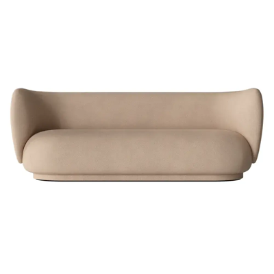 Ferm Living Rico 3-Sitzer Sofa gebürstet - Sand Ferm Living Rico 3-Sitzer Sofa gebürstet - Sand