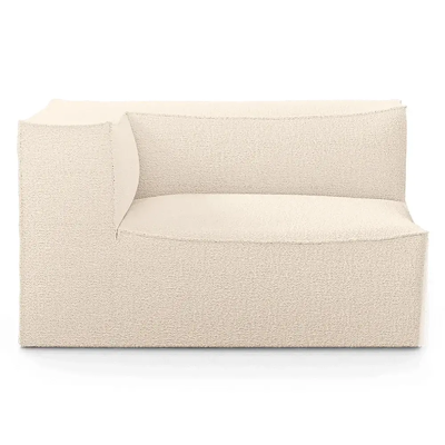 Ferm Living, Catena Sofa Armrest Left L400 - Wool Boucle - Off-white Ferm Living, Catena Sofa Armrest Left L400 - Wool Boucle - Off-white