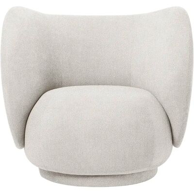 Ferm Living Rico Lounge Chair - Off White - Drehbar - Lounge Chair Ferm Living Rico Lounge Chair - Off White - Drehbar - Lounge Chair