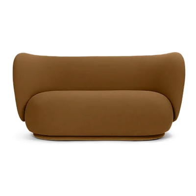 Ferm Living, Rico 2-Sitzer Sofa Grain - Caramel Ferm Living, Rico 2-Sitzer Sofa Grain - Caramel