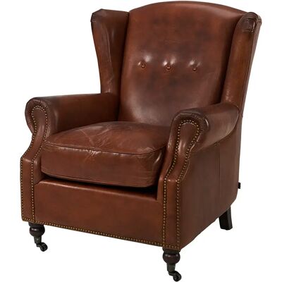 Artwood, Goslar Leder Vintage Brandy Sessel Artwood, Goslar Leder Vintage Brandy Sessel