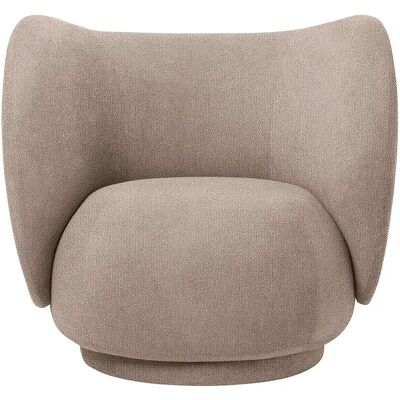 Ferm Living Rico Lounge Chair Bouclé Sand - Lounge Chair Ferm Living Rico Lounge Chair Bouclé Sand - Lounge Chair
