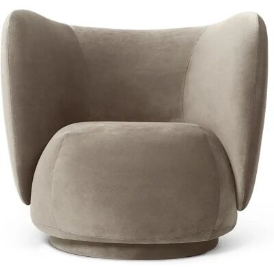 Ferm Living, Rico Lounge sessel Rich Velvet - Beige Ferm Living, Rico Lounge sessel Rich Velvet - Beige