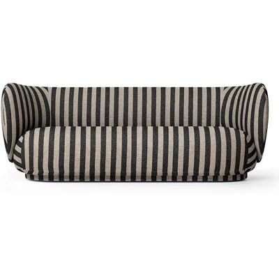 Ferm Living, Rico 3-sitzer sofa Louisiana - Sand/Black Ferm Living, Rico 3-sitzer sofa Louisiana - Sand/Black