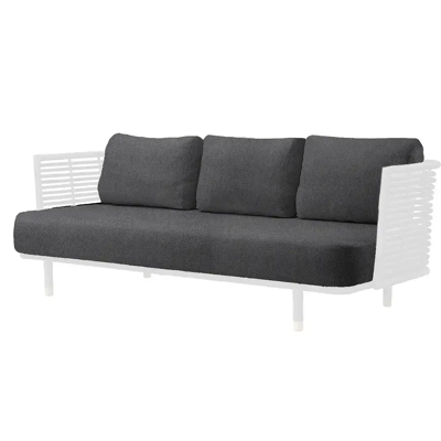 Cane-line, Moments/Sense 3-Sitzer-Sofa-Sitzgarnitur INDOOR Dunkelgrau Cane-line, Moments/Sense 3-Sitzer-Sofa-Sitzgarnitur INDOOR Dunkelgrau