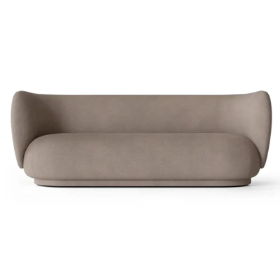 Ferm Living Rico 3 Personers Sofa Brushed L: 210 cm - Warm Grey - Sofa Ferm Living Rico 3 Personers Sofa Brushed L: 210 cm - Warm Grey - Sofa