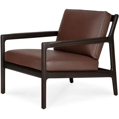 Ethnicraft, Jack Sessel Burgundy Leder Ethnicraft, Jack Sessel Burgundy Leder