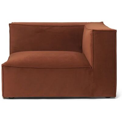 Ferm Living, Catena Sofa Armrest Right S401 Rich Velvet - 21 Rust Ferm Living, Catena Sofa Armrest Right S401 Rich Velvet - 21 Rust