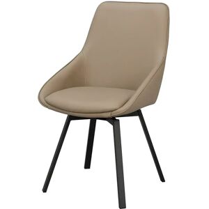 Rowico Home, Alison Esszimmerstuhl beiges leder/schwarze metallbeine Rowico Home, Alison Esszimmerstuhl beiges leder/schwarze metallbeine