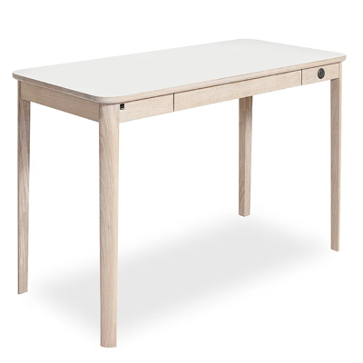 Skovby, Sm131 Schreibtisch Eiche Weiß Geölt/Weiß Laminat 115X55X74Cm Skovby, Sm131 Schreibtisch Eiche Weiß Geölt/Weiß Laminat 115X55X74Cm