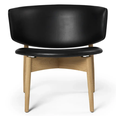 Ferm Living, Herman Lounge Sessel Envy Leather - Oak/Black Ferm Living, Herman Lounge Sessel Envy Leather - Oak/Black