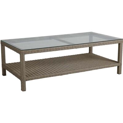 Brafab, Funkia Couchtisch 70x140 beige/Glas Brafab, Funkia Couchtisch 70x140 beige/Glas