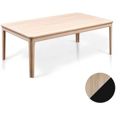 Skovby, Sm205 Couchtisch Eiche Weiß Öl/Schwarz Nano-Laminat 135X77X47Cm Skovby, Sm205 Couchtisch Eiche Weiß Öl/Schwarz Nano-Laminat 135X77X47Cm