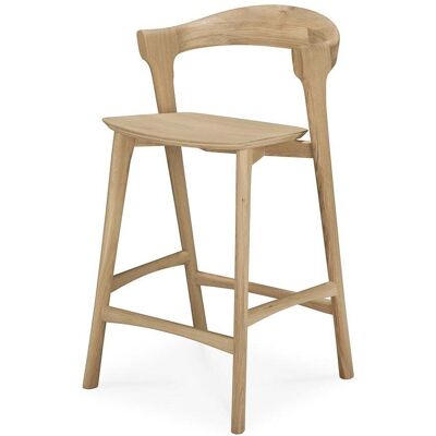 Ethnicraft, Bok Niedriger Barhocker, lackierte Eiche Ethnicraft, Bok Niedriger Barhocker, lackierte Eiche