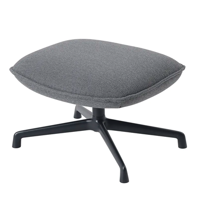 Muuto, Doze Ottoman Swivel Base - Ocean 80 Anthracite Black Muuto, Doze Ottoman Swivel Base - Ocean 80 Anthracite Black