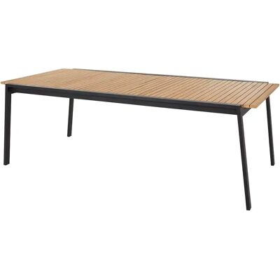 Brafab, Naos Esstisch 100x220-320 cm schwarz/teak Brafab, Naos Esstisch 100x220-320 cm schwarz/teak