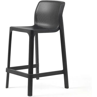 Nardi, Mesh-Barhocker niedrig Anthrazit Nardi, Mesh-Barhocker niedrig Anthrazit