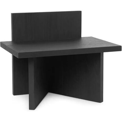 Ferm LIVING Oblique Hocker - Schwarzlasierte Esche - 33x40 cm - Hocker Ferm LIVING Oblique Hocker - Schwarzlasierte Esche - 33x40 cm - Hocker