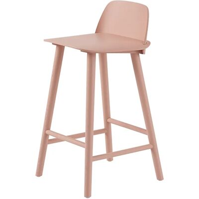 Muuto, Nerd barhocker 65 cm - mit Metallfußstütze - Tan Rose Muuto, Nerd barhocker 65 cm - mit Metallfußstütze - Tan Rose