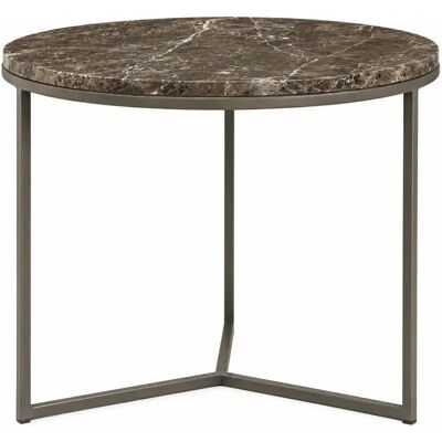 Artwood, Beistelltisch aus Marmor Cedes Marble Ø 60 cm Ash brown Artwood, Beistelltisch aus Marmor Cedes Marble Ø 60 cm Ash brown