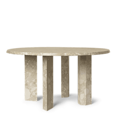 Ferm Living Marmortisch - 35cm x 67cm Sand Ferm Living Marmortisch - 35cm x 67cm Sand