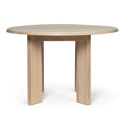 Ferm Living Bevel Runder Tisch - Tisch - Weiße geölte Eiche Ferm Living Bevel Runder Tisch - Tisch - Weiße geölte Eiche